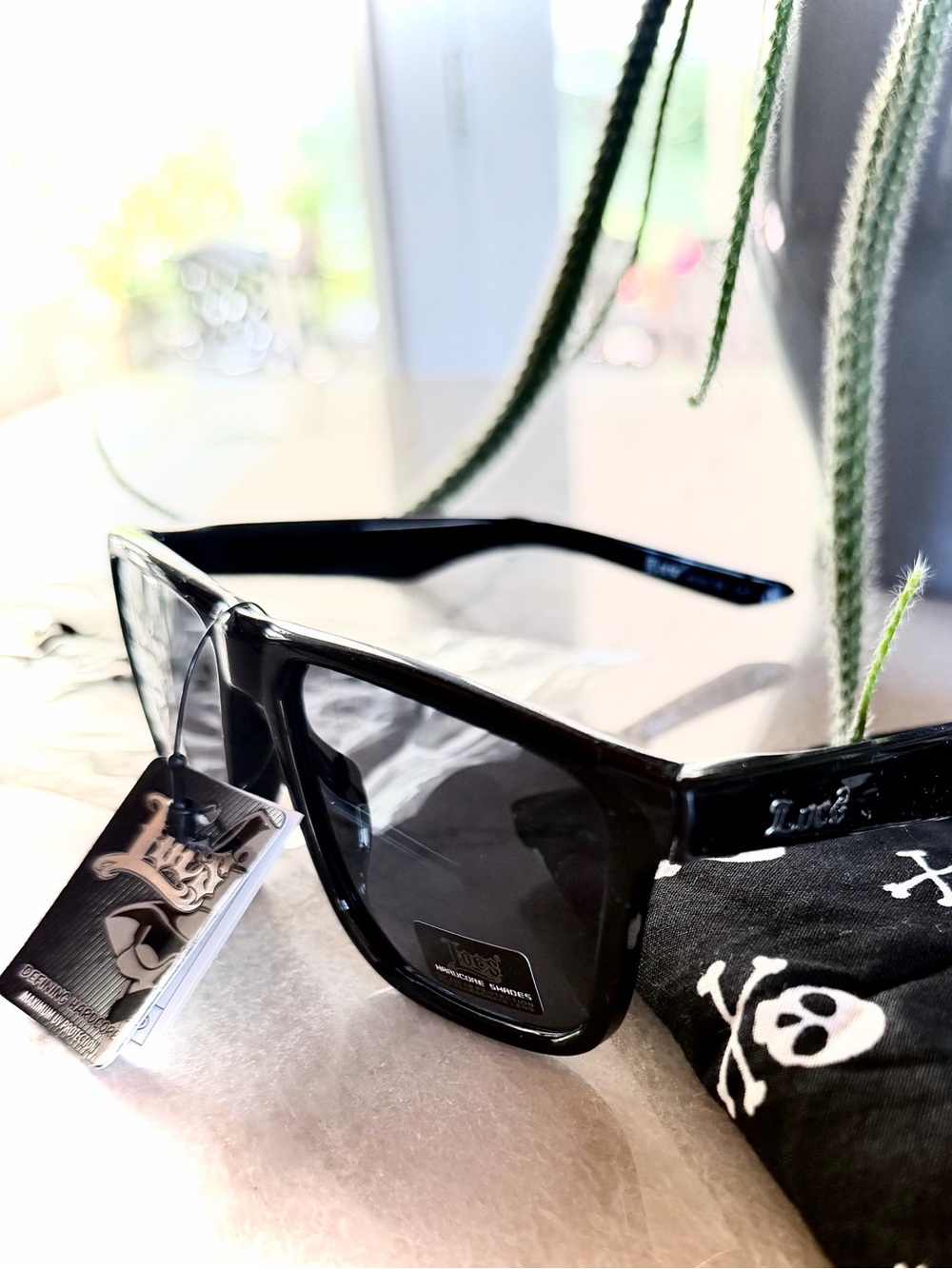 LOCS | OS | Hipster Gangster Hardcore Flat Top Men’s Unisex Sunglasses NWT